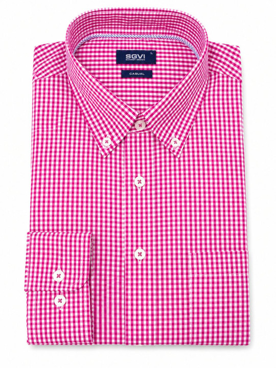 Camisa Cuadrille Manga Larga (Cuadro Mediano)