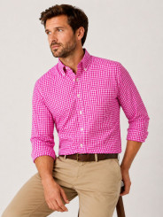 Camisa Cuadrille Manga Larga (Cuadro Mediano)
