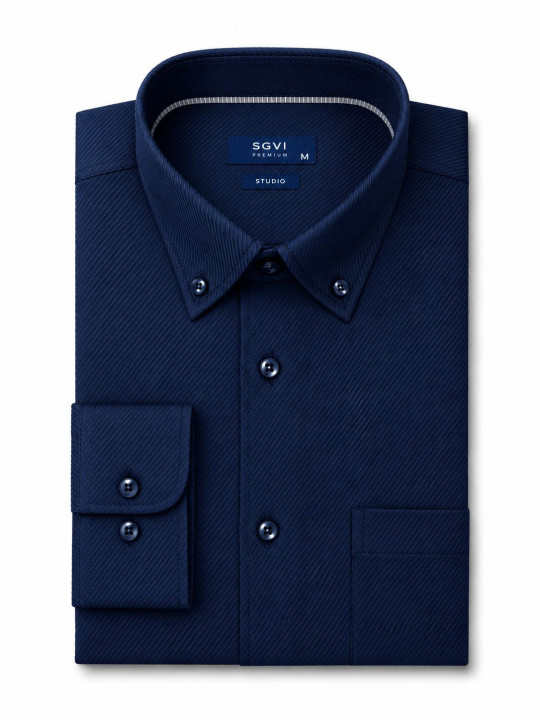 Camisa Diagonal Manga Larga