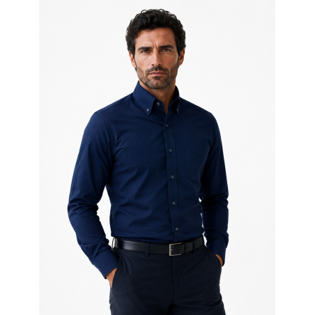 Camisa Diagonal Manga Larga