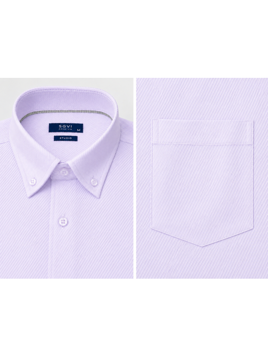 Camisa Diagonal Manga Larga