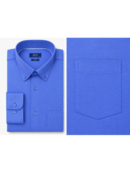 Camisa Diagonal Manga Larga