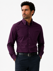 Camisa Diagonal Manga Larga