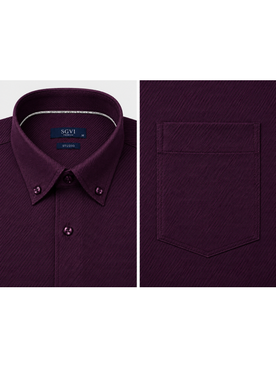 Camisa Diagonal Manga Larga