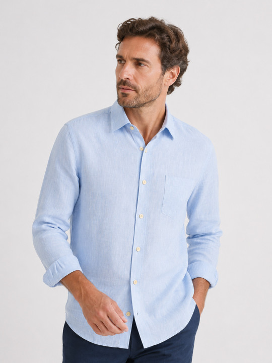Camisa Lino M/L