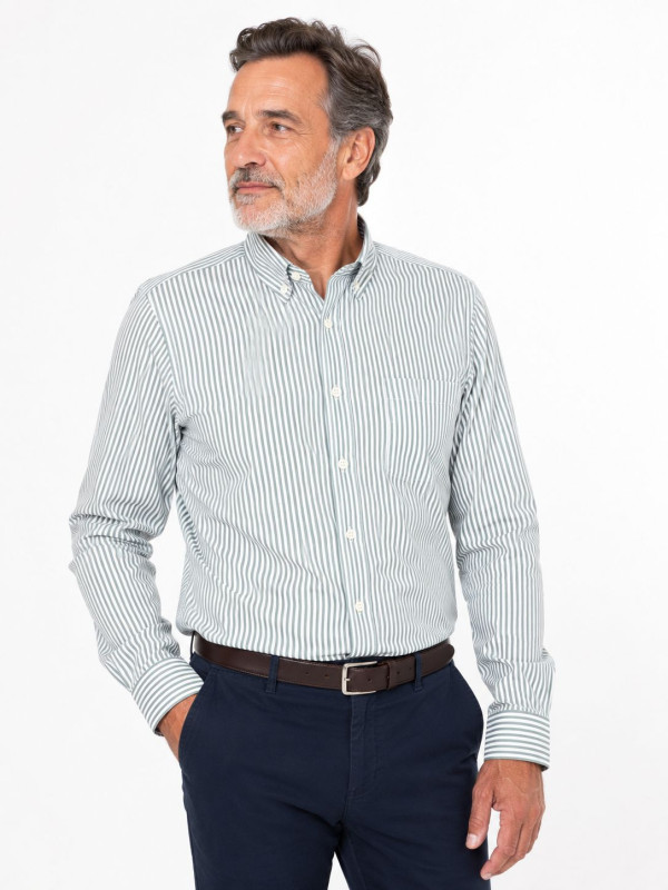 Camisa Oxford Listada