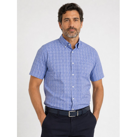 Camisa Cuadros Premium M/C