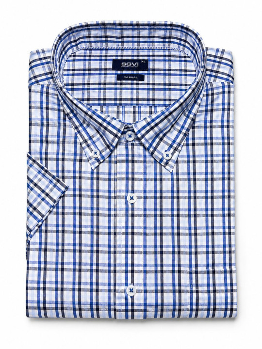Camisa Cuadros Premium M/C