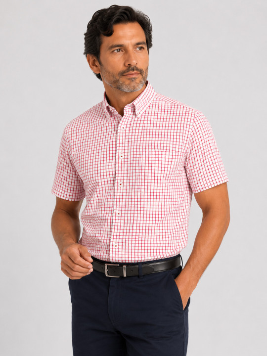Camisa Cuadros Premium M/C