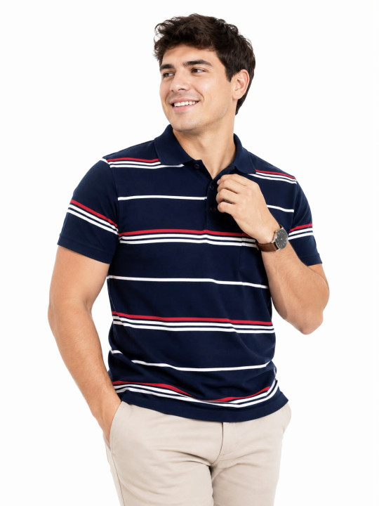 Polera Pique Listada