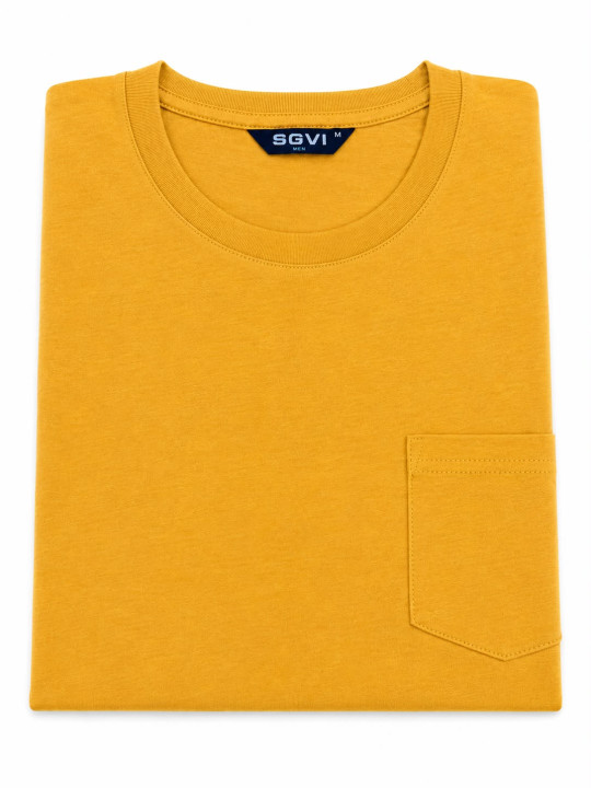 Polera Polo Lisa con Bolsillo