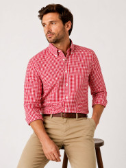 Camisa Cuadrille Manga Larga (Cuadro Mediano)